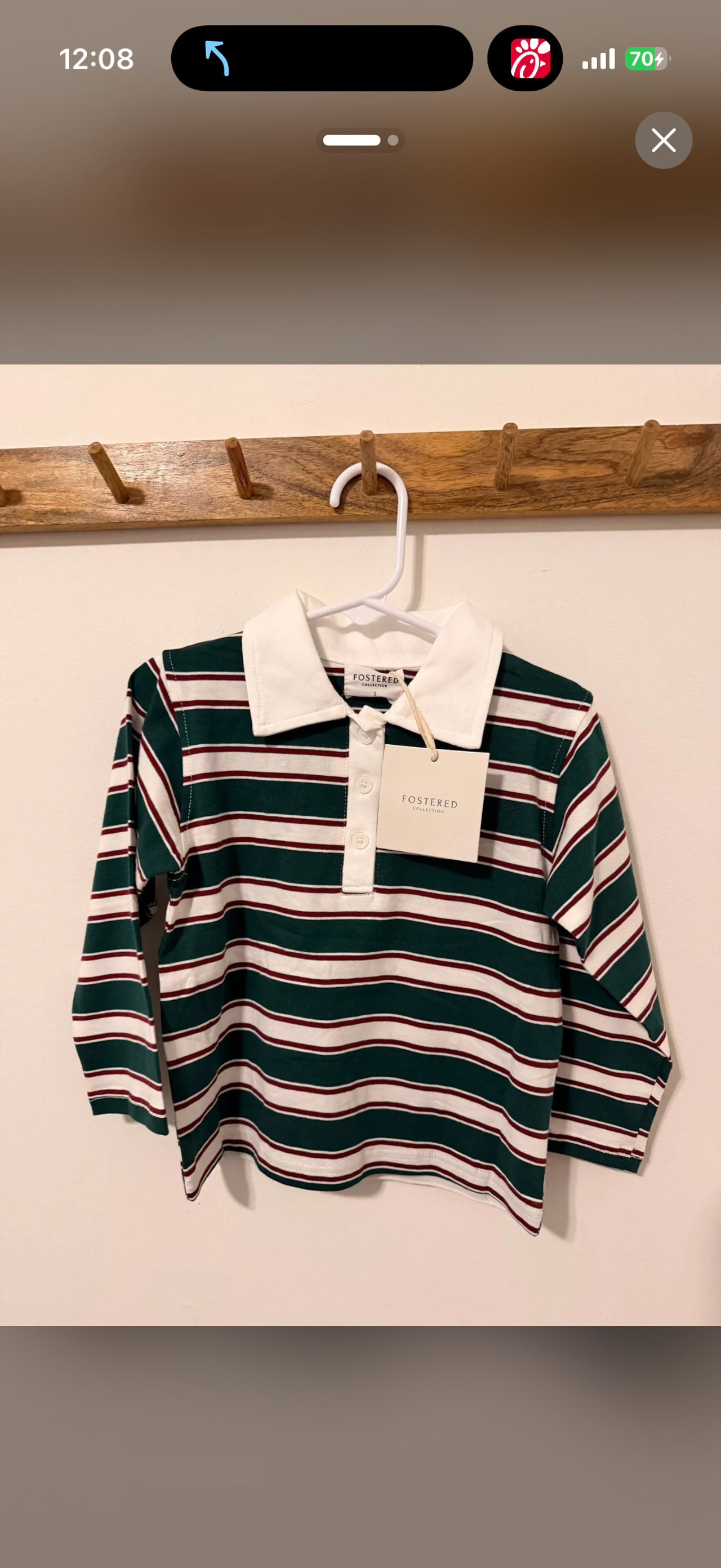 Fostered Collective Striped Rugby Shirt