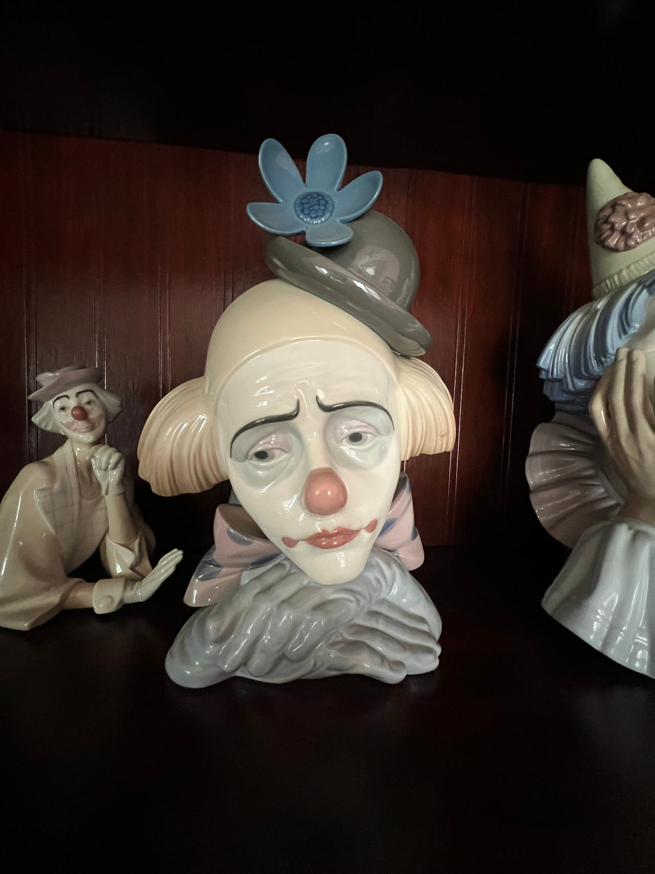 Lladro Sad Clown Porcelain Figurine