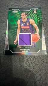 Topps Chrome NBL Xavier Cooks Game-Used Memorabilia Green Refractor Card - Image 3