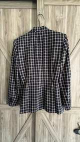 Lauren Ralph Lauren Windowpane Plaid Blazer Jacket Blue Size 4 - Image 4
