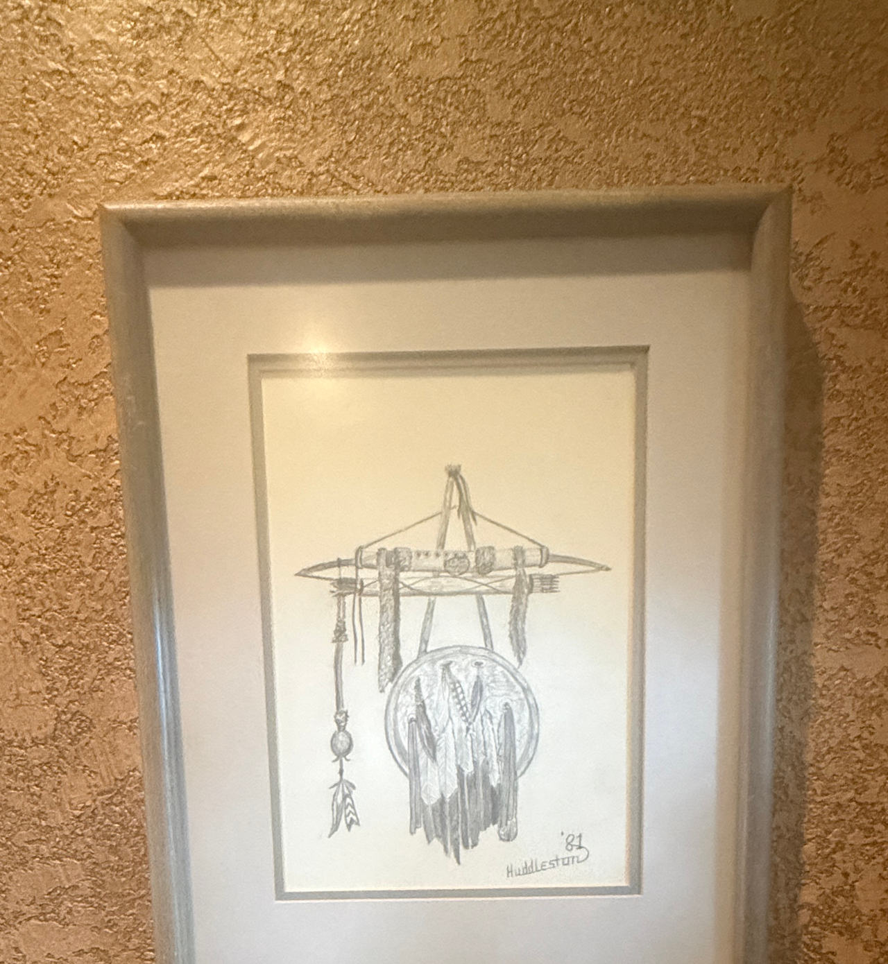 Huddleston Original Pencil Drawing 1981