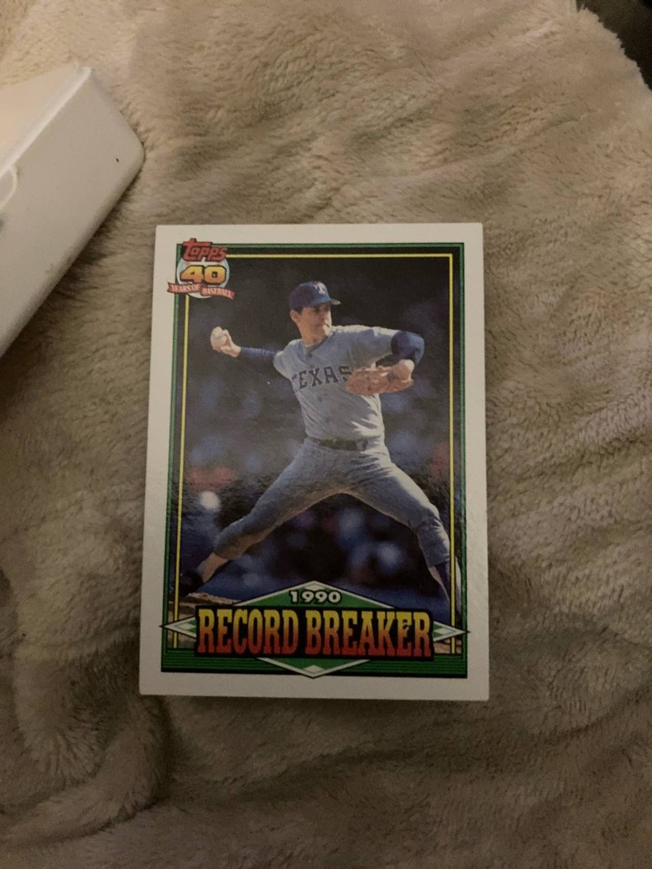 Topps 1991 Nolan Ryan Record Breaker #6 Baseball Card