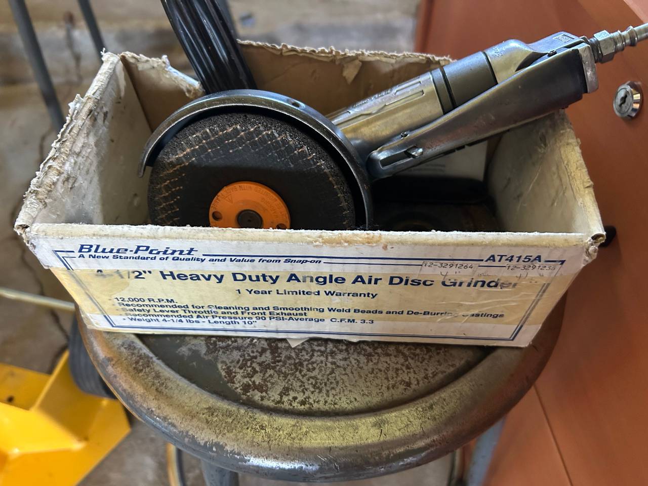 Rectifieuse pneumatique Blue-Point AT415A 4-1/2"