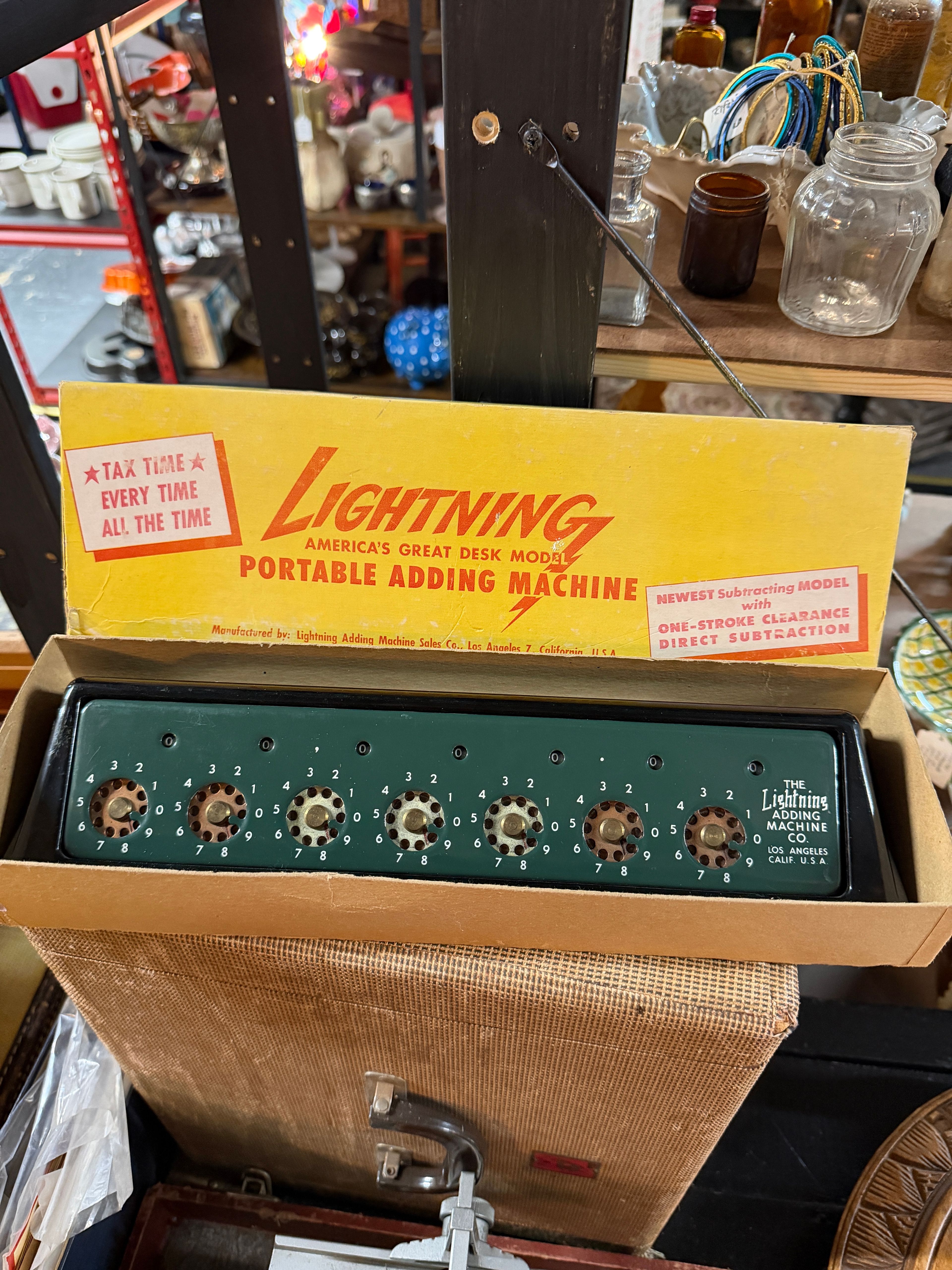 Lightning Portable Adding Machine with Box & Manual & Stylus - Junkee Reno - Image 6