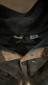 Gray Gap Vintage Size Large Unisex Half-Zip Fleece Jacket Navy - Image 2