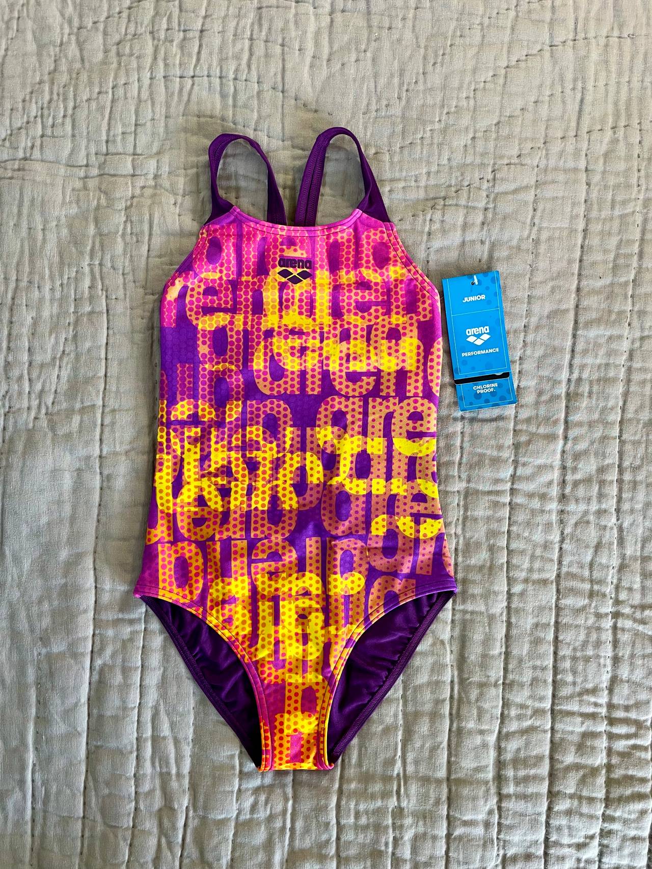 Arena Girls Performance MaxLife One Piece Swimsuit Girls Size 8/10