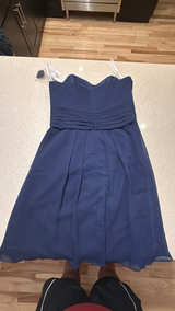 strapless chiffon cocktail dress - Image 4