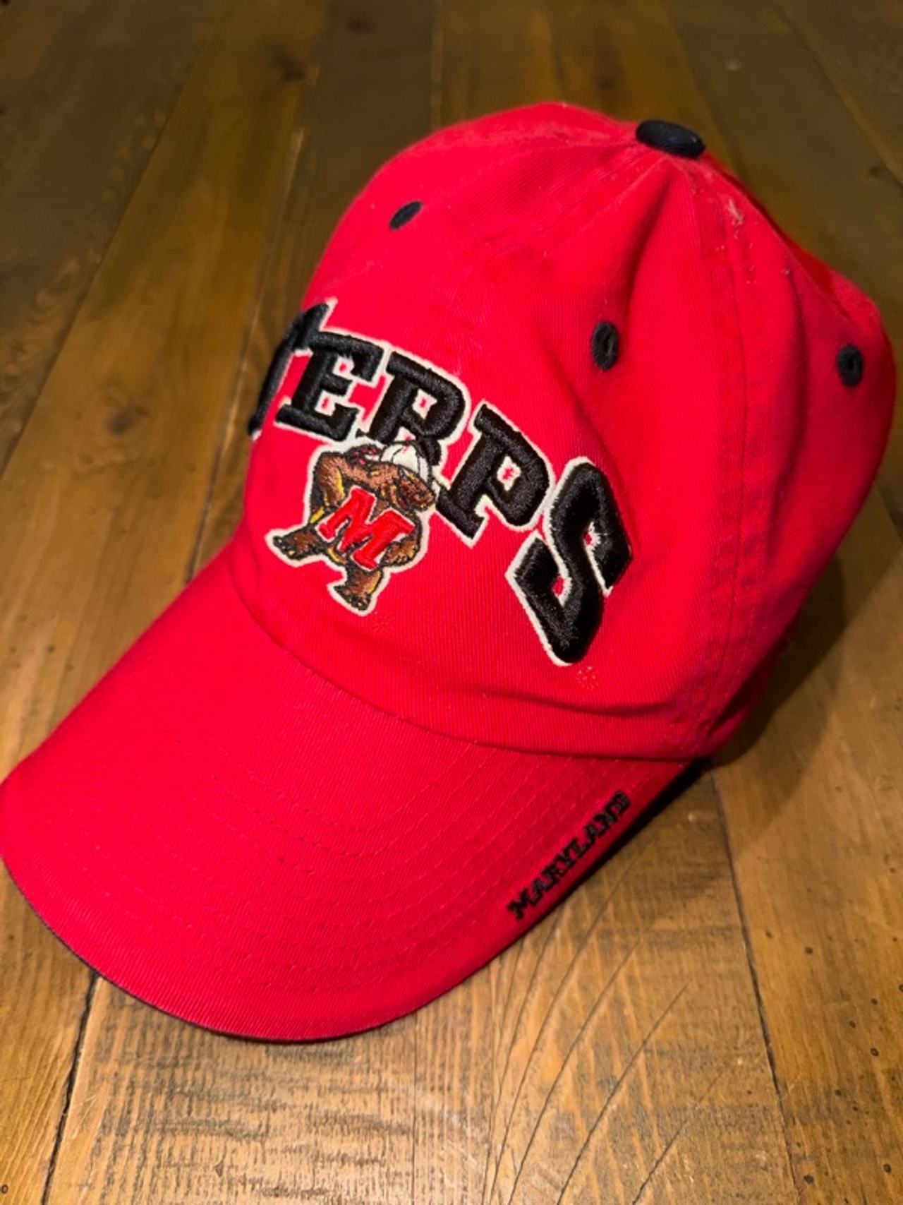 Maryland Terrapins Red Baseball Cap Hat