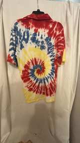 Criquet Shirts Red, White, and Blue Tie-Dye Players Shirt - Image 4