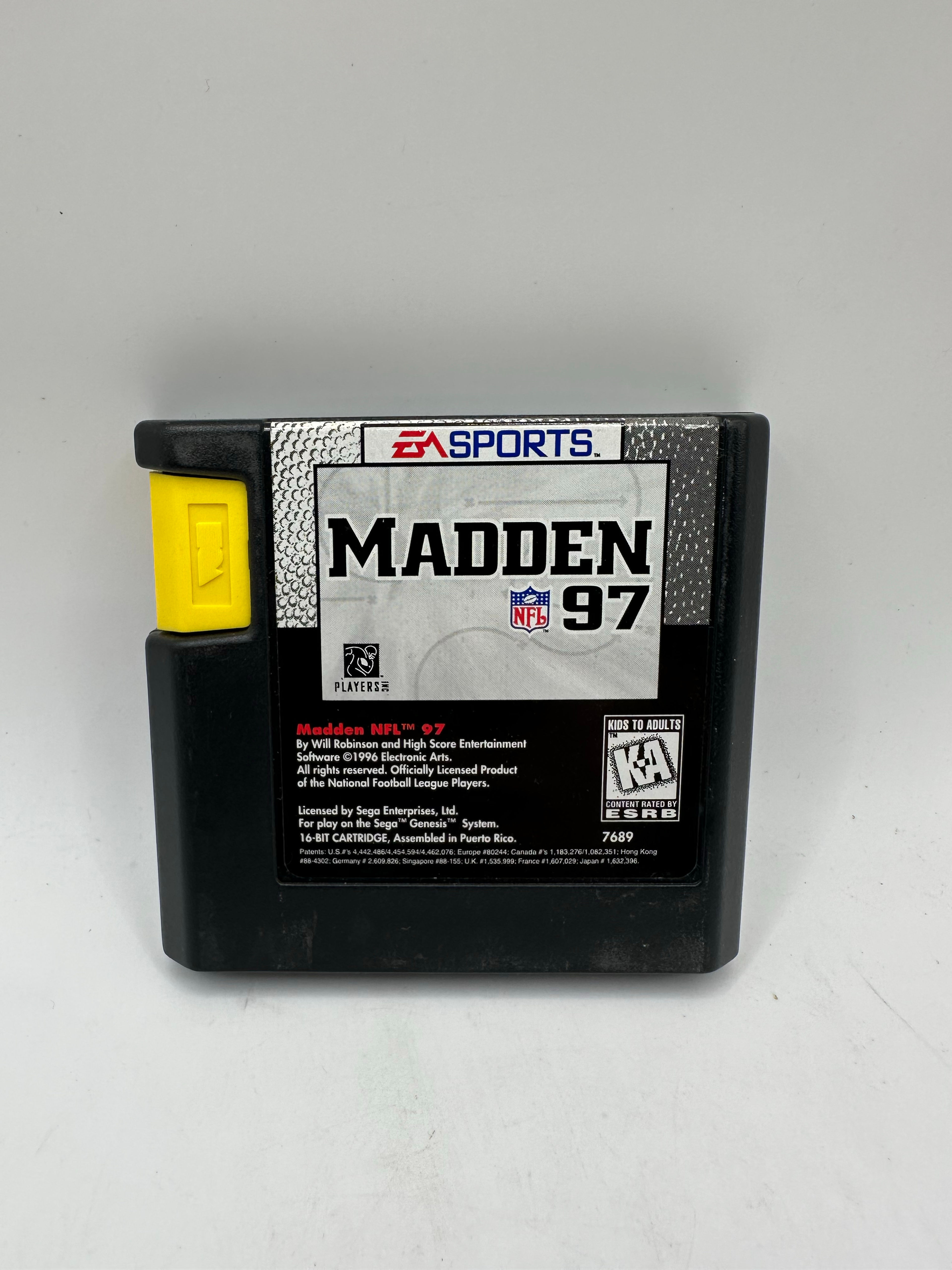 Madden NFL 97 - Sega Genesis - TESTED - Working