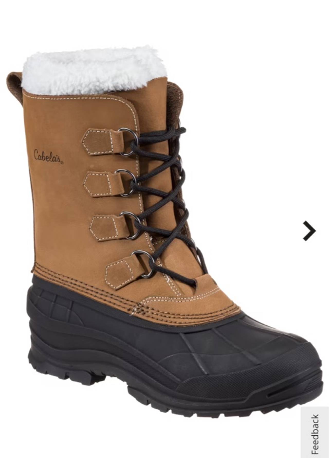 Cabela's Snowpac Pac Boots Brown 8D