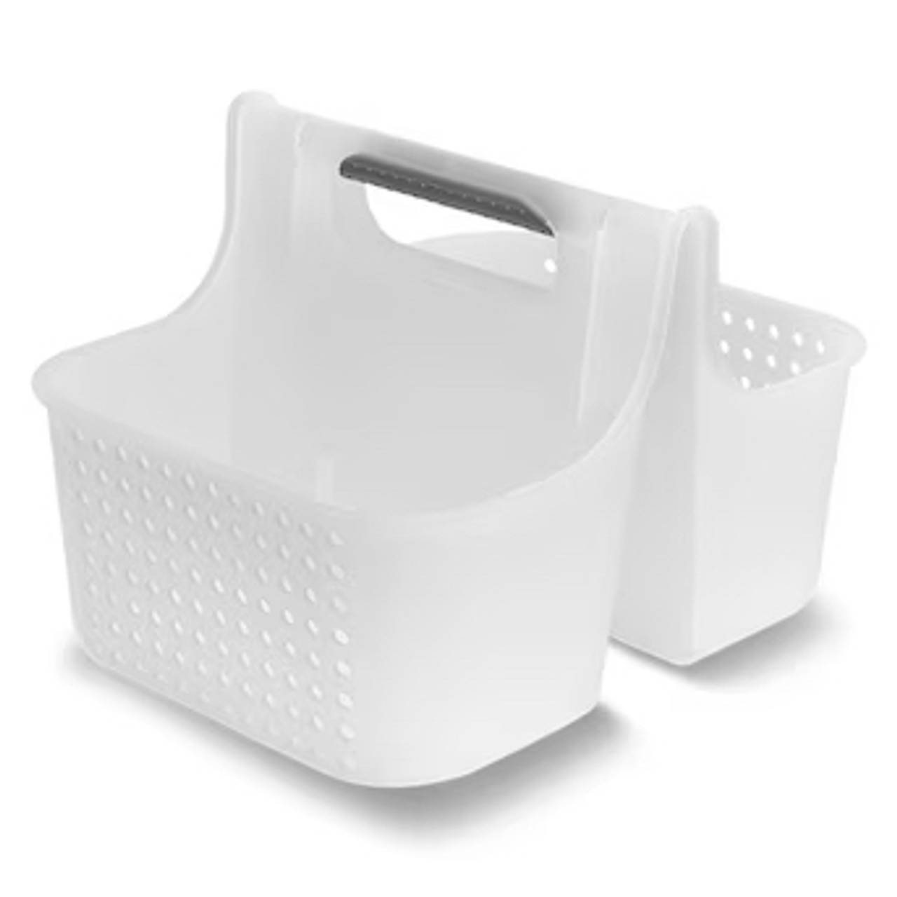Madesmart Grey Plastic 2-Shelf Freestanding Shower Caddy 8.38-in x 4.5-in x 9.8-in