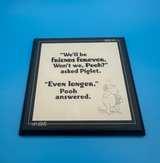 Disney Winnie the Pooh "Friends Forever" Wall Plaque - Image 1