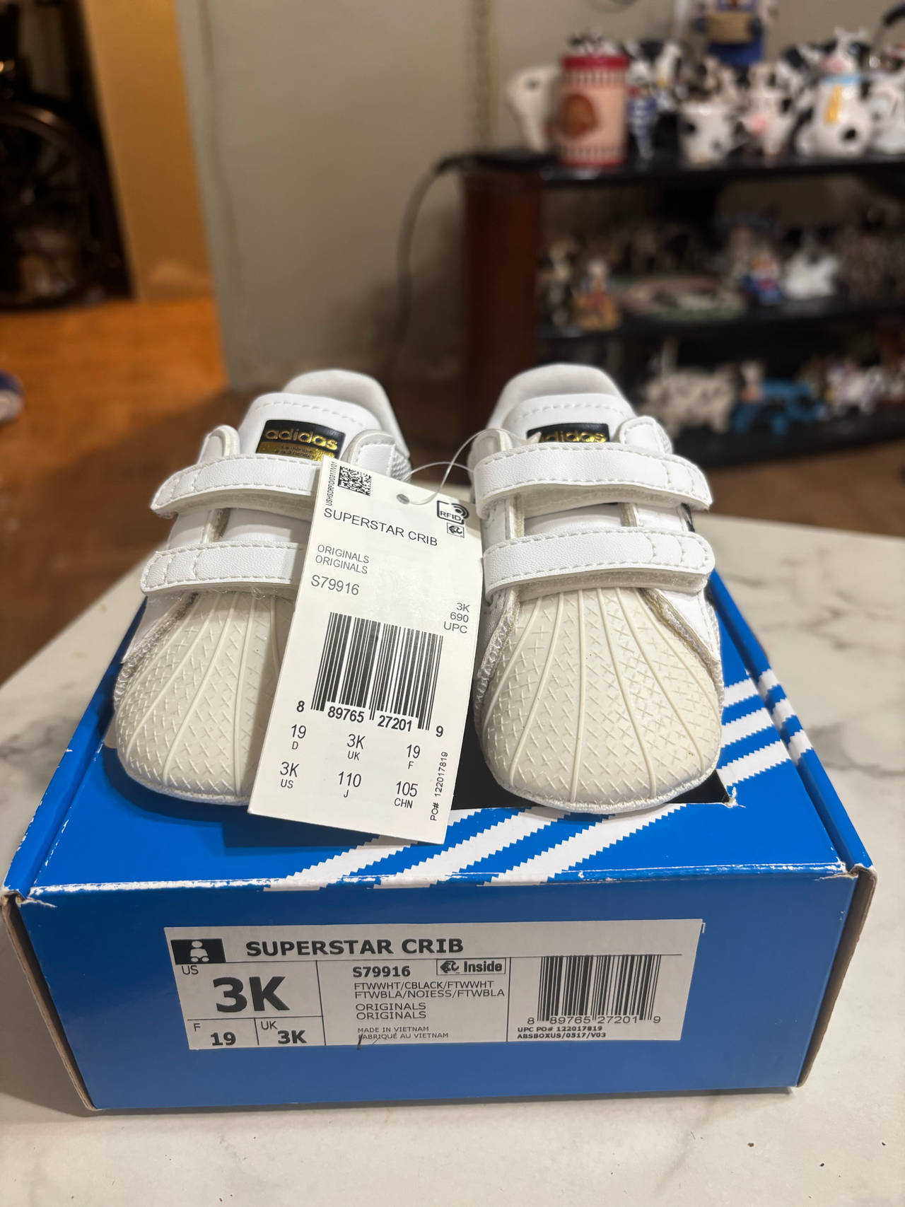 Adidas Superstar Crib size 3k brand new