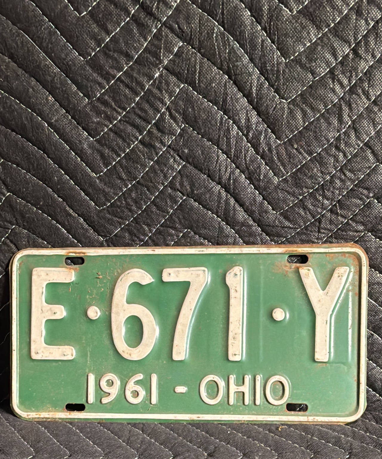 1961 Ohio License Plate