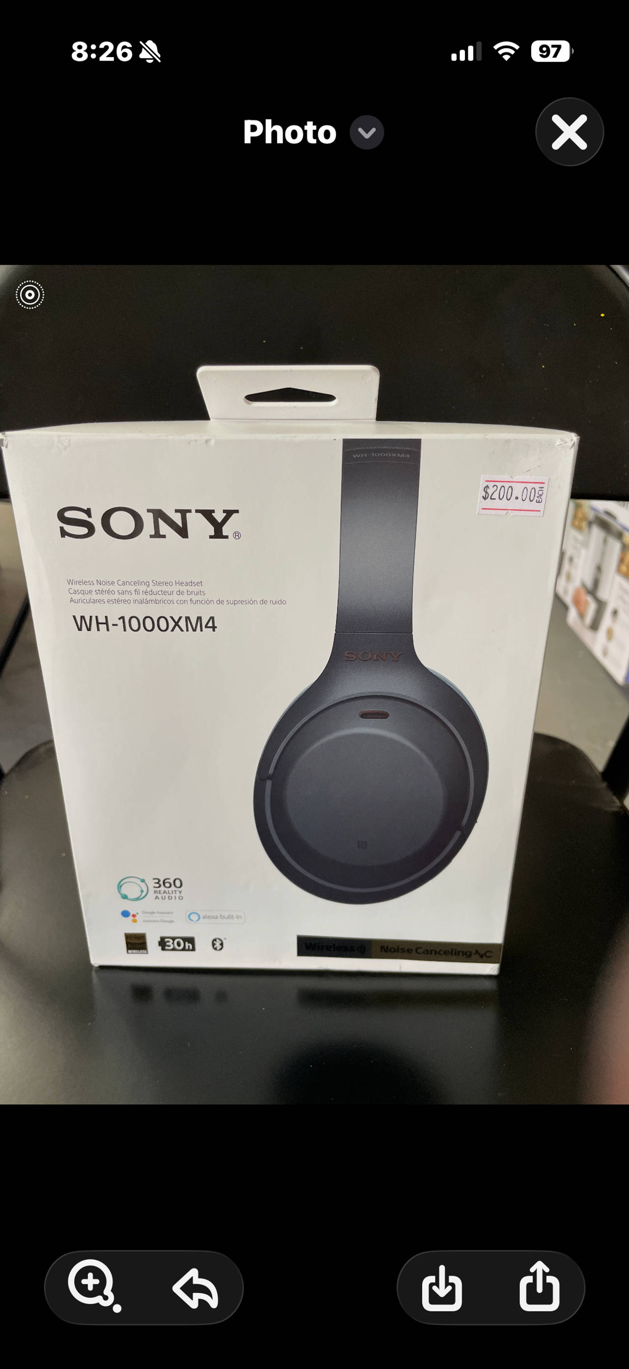 Sony WH-1000XM4 Wireless Noise Canceling Headphones