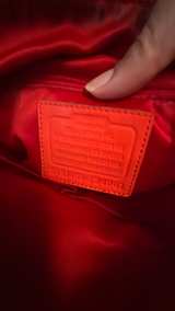 Coach Signature File Bag with Orange Trim - Image 2