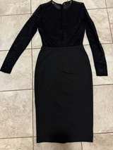 Bebe Black Lace Long Sleeve Midi Dress size S - Image 5