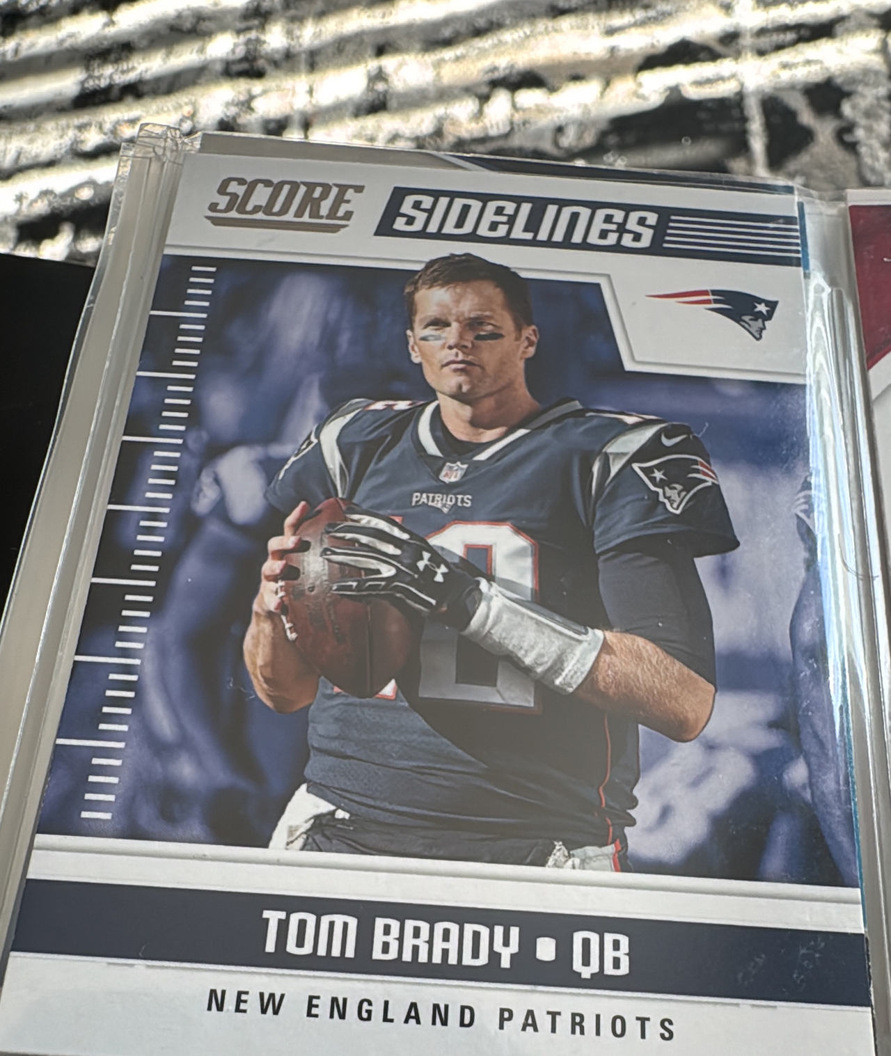 2017 Score Sidelines Tom Brady #S-10 New England Patriots
