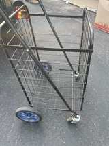 Adjustable/foldable Steel Rolling Cart Black - Image 6