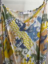 Ally Fashion Mediterranean Print Midi Dress - Image 2