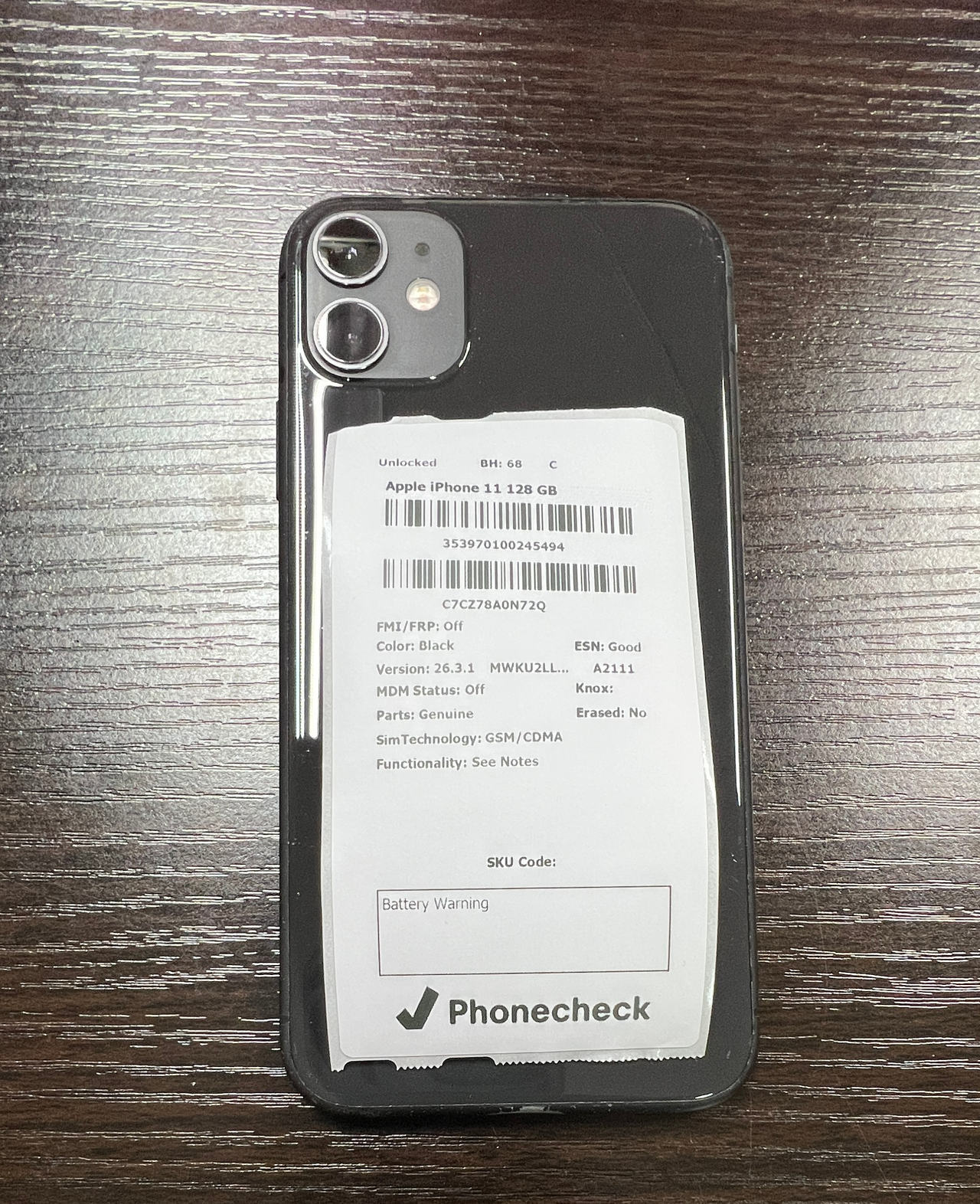 Apple iPhone 11 128GB Black