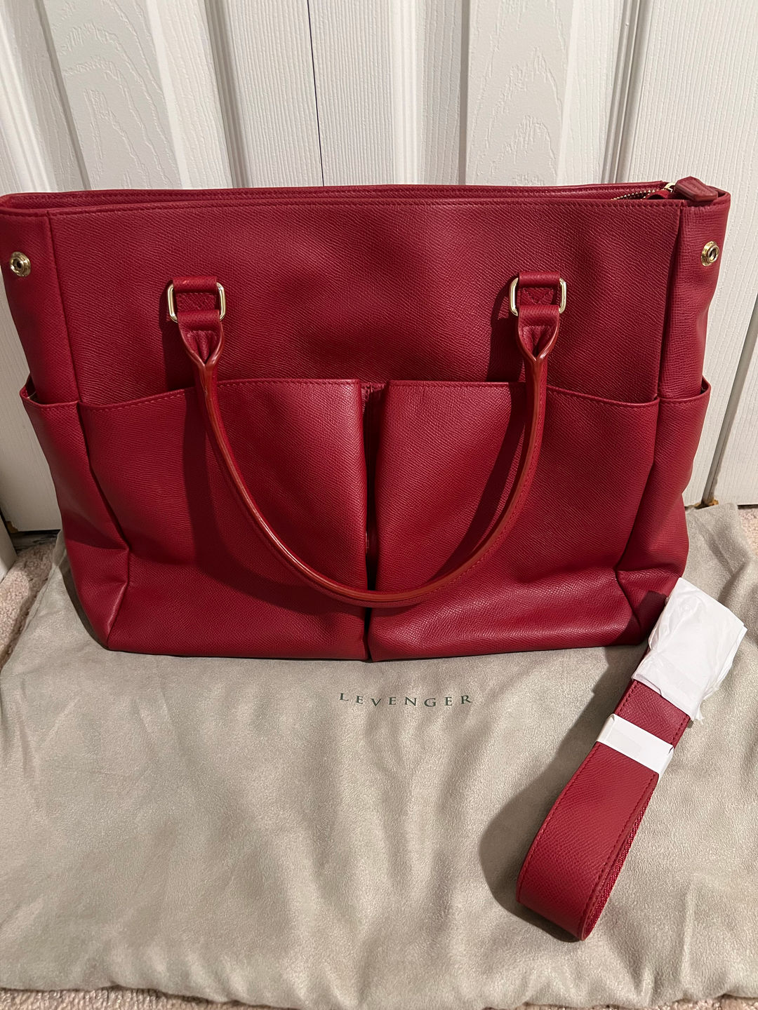 Levenger Leather Tote Bag