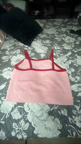 Strawberry Embroidered Crop Top - Image 2