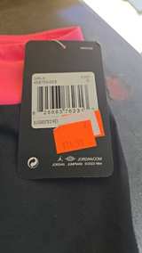 Jordan Girls Jumpman Leggings Black Pink Orange - Image 3