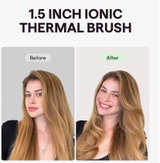 Wavytalk Heatwave Pro 1.5" Ionic Thermal Brush, Culing Iron Brush Bilateral Grey - Image 3