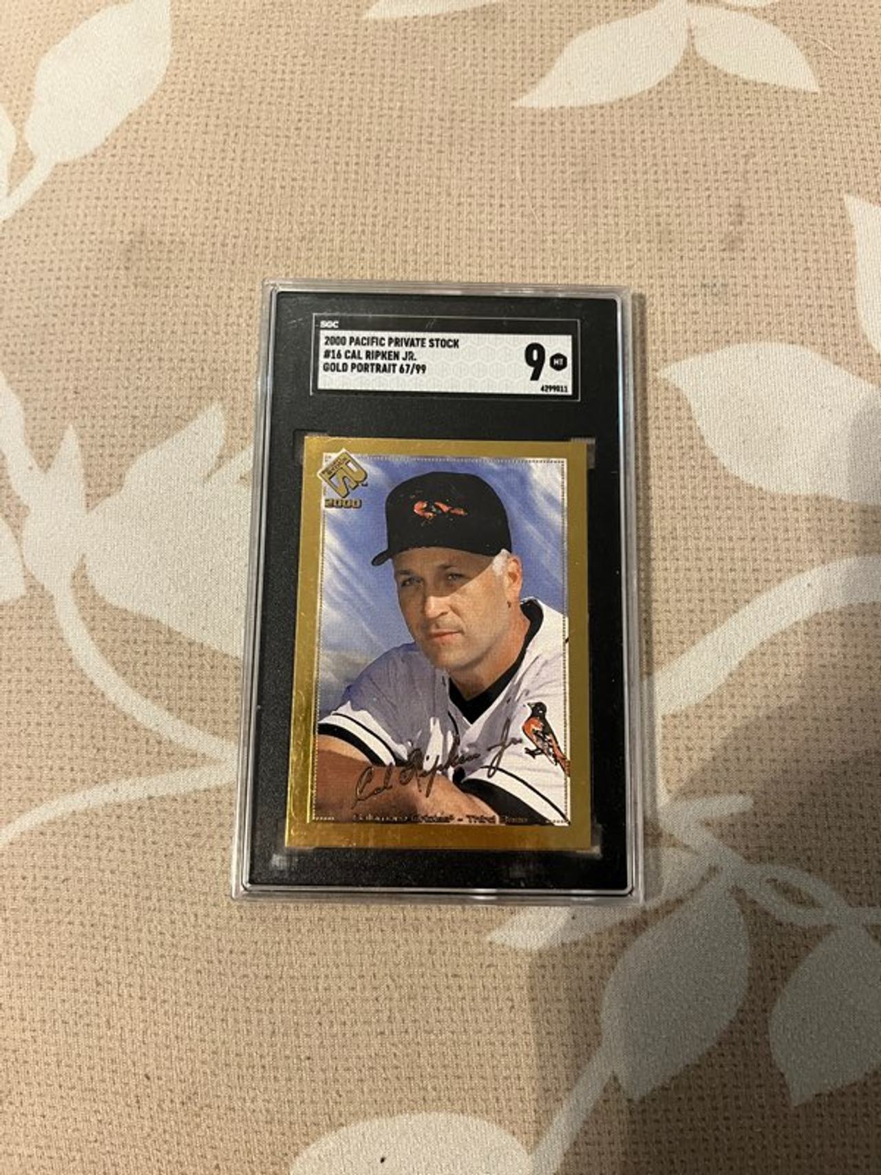 2000 Pacific Private Stock Cal Ripken Jr. Gold Portrait
