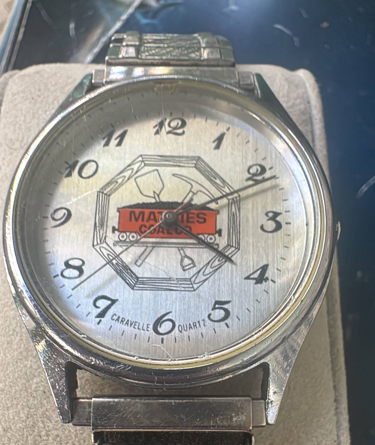Caravelle Mathies Coal Co. Quartz Watch