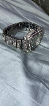 Iced Out Cartier Santos Watch - Image 2