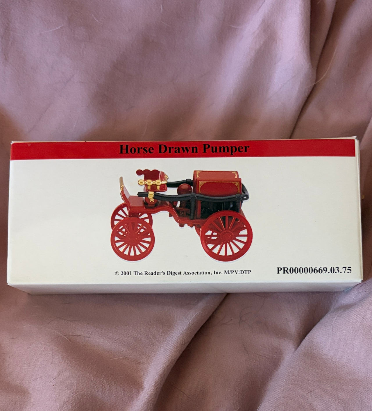 Reader's Digest Horse Drawn Pumper Die-Cast Model