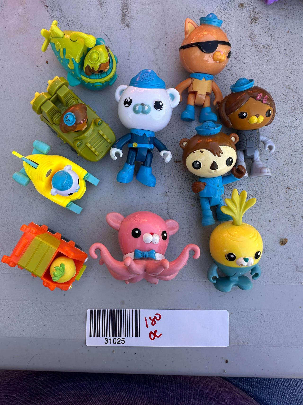 Octonauts Toy Figure and Gup Speeder Vehicle Lot. 10 pcs complete 180