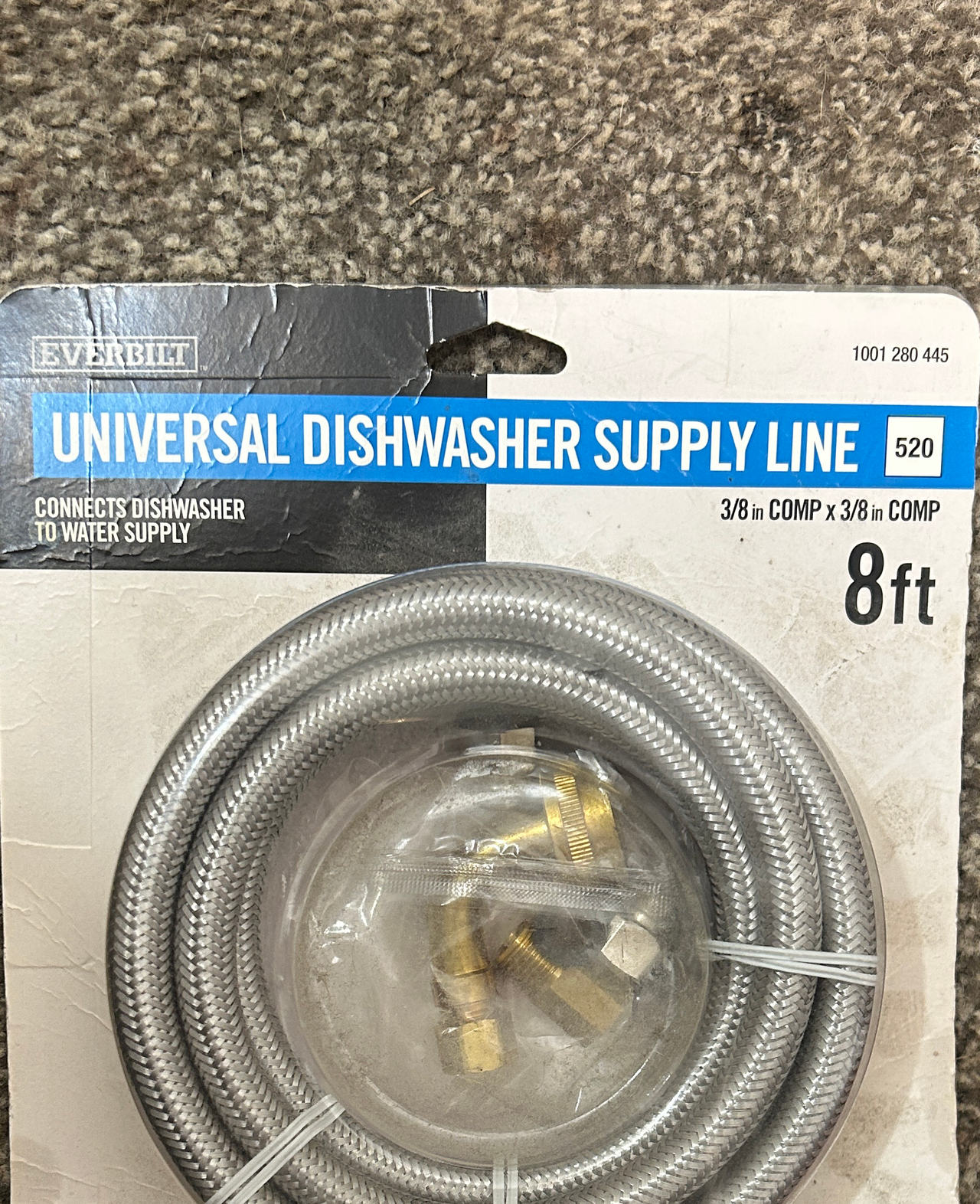 Everbilt 8 ft. Universal Dishwasher Supply Line