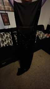 Zara Black Sequin Mini Dress - Image 2