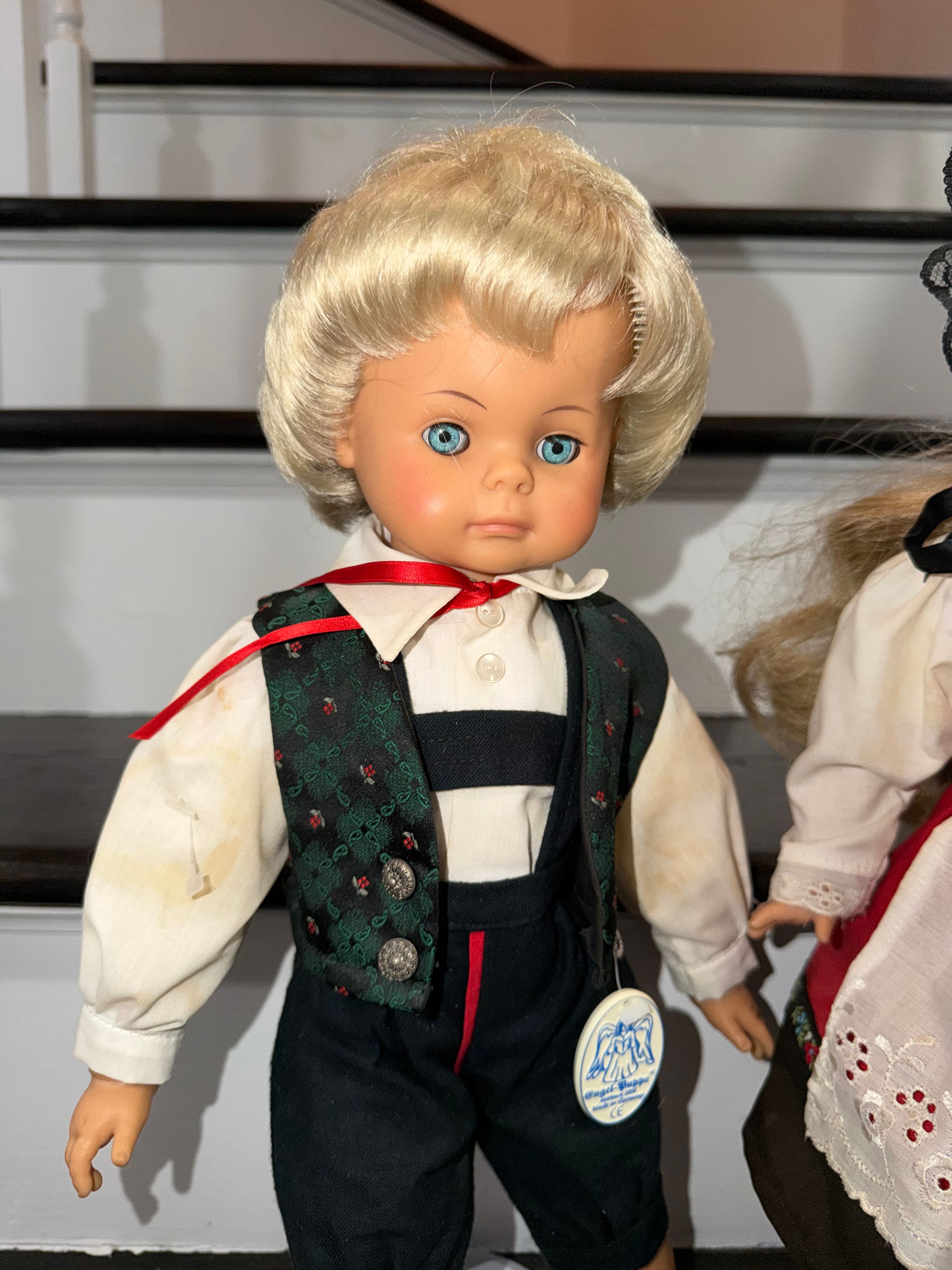 Engel Puppe German Dolls Boy & Girl Made in Germany Lot Set Collection - Image 4