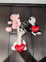 Pez Plush Keychain Lot of 3 Mini Candy Toys  - Image 1