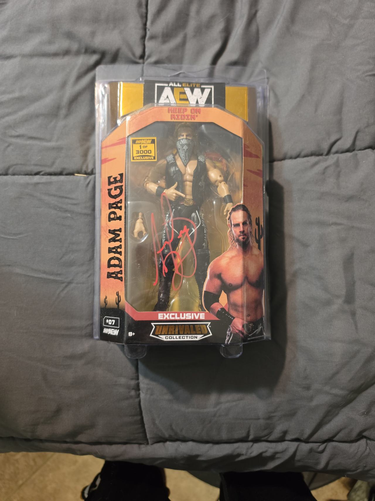 AEW Unrivaled Collection Adam Page 1 of 3000 Signed Exclusive Action Figure