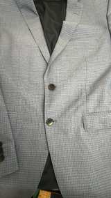 Hugo Boss Light Blue Micro-Check Blazer - Image 2