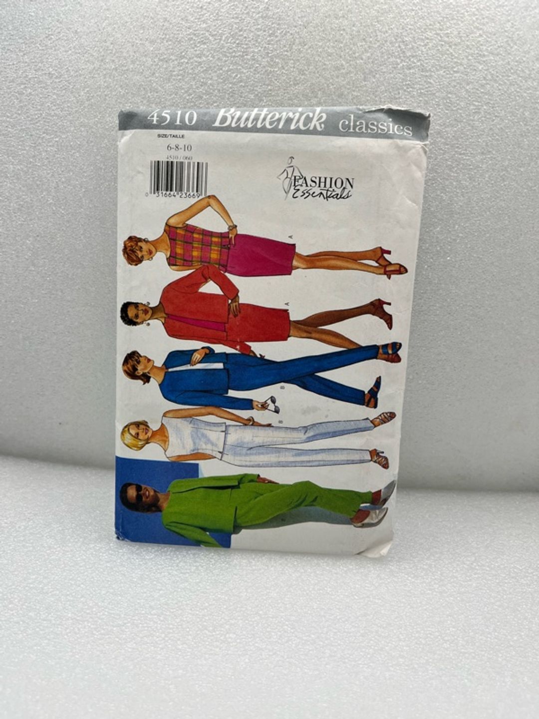 Butterick 4510 Misses' Jacket Top Skirt Pants Pattern