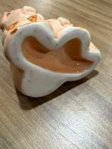 Vintage Ceramic Three Pigs Toothpick Holder Planter - Image 3