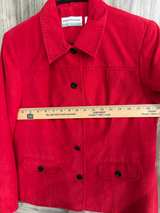 Alfred Dunner Red Button Front Jacket with Decorative Stitching  8P - Image 6