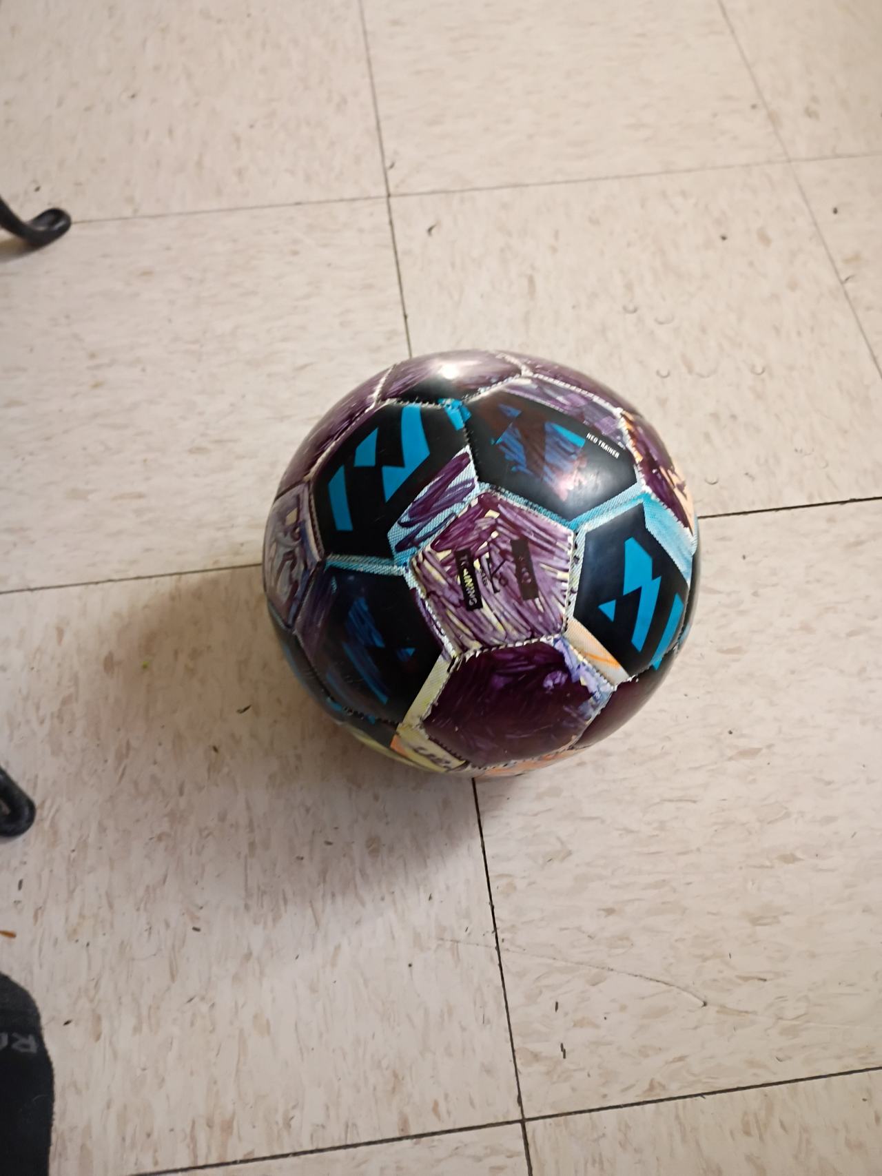 Adidas Messi Club Soccer Ball Purple/Blue