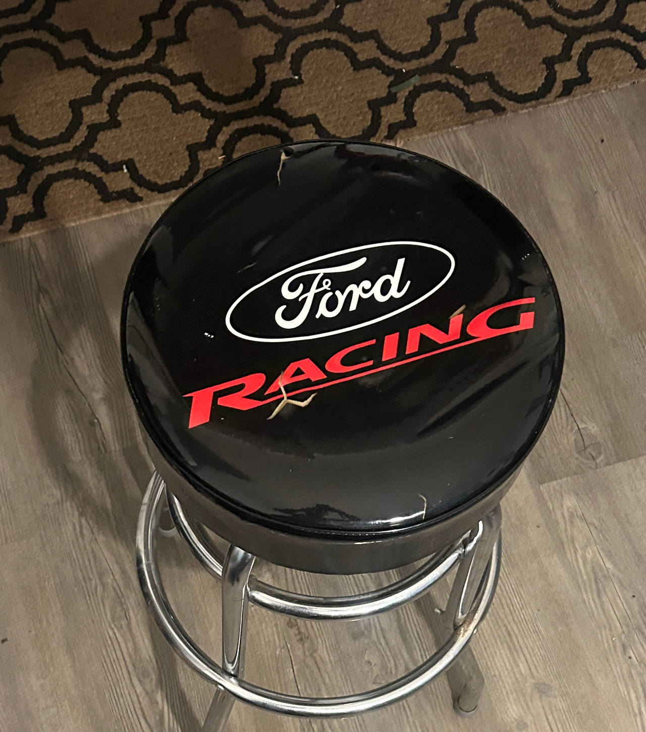 Ford Racing Padded Bar Stool
