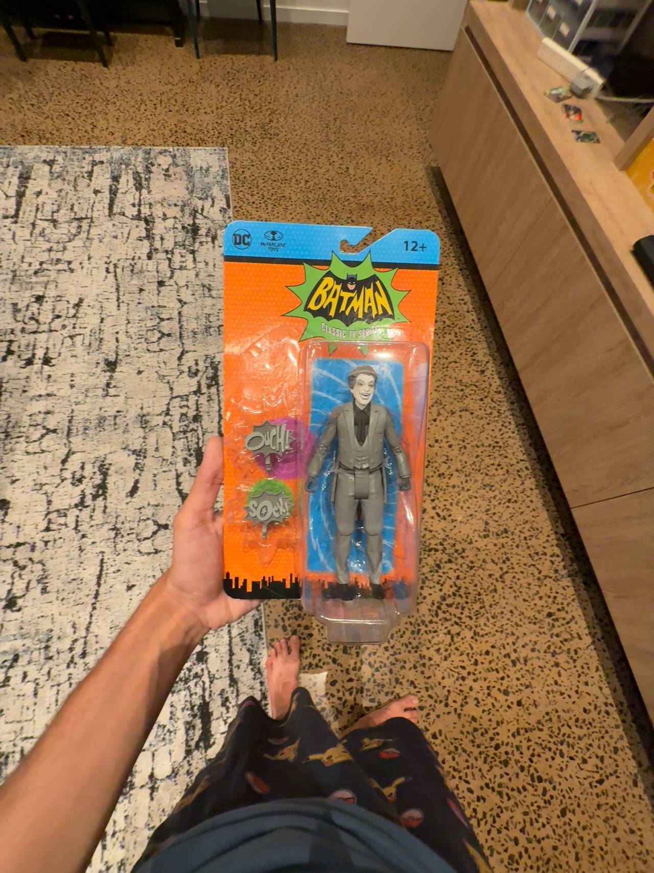 McFarlane Toys DC Retro Batman 1966 The Joker Black & White Action Figure