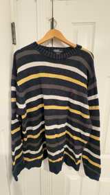 Ralph Lauren Vintage Striped Cable Knit Sweater XXL - Image 1