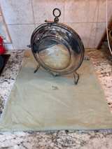 Italy Mid Century Silver Foldable Cake Stand - Image 7