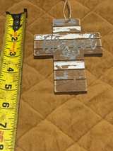 Wooden Blessed Cross 5-inch Ornament - Image 3